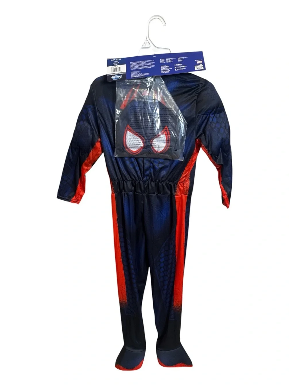 Marvel Spider-Man Miles Morales Kids Costume Halloween Dress Up, Size S (6-7)